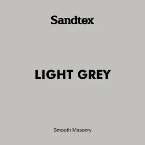 Sandtex Microseal Light grey Matt Masonry paint, 5L Tub