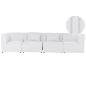 4 Seater Modular Jumbo Cord Sofa Off White LEMVIG