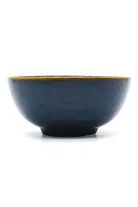 Set of 4 Stavanger 15cm Blue Reactive Glaze Ceramic Cereal Bowls