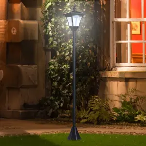 Outsunny Outdoor Garden Solar Light with Base Freestanding Energy-saving Optical