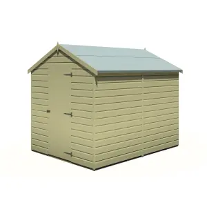 Shire Durham 8x6 Shiplap Garden Shed with Single Door Pressure Treated