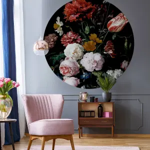 Vase of Flowers Mural - 144x144cm - 5466-R