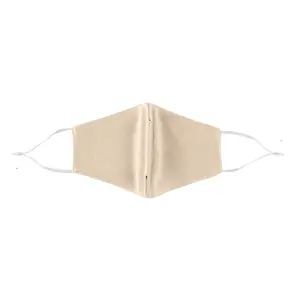 Termin8 Satin Silk, Lightweight Breathable, Washable & Festival Face Mask, Ivory