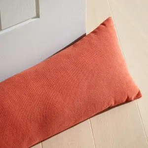 Catherine Lansfield Wilson Velvet Door Draught Excluder Terracotta