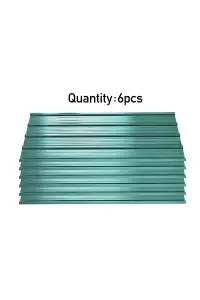 6 Pcs Steel Corrugated Sheet Panels for Roof and Wall Covering 115cm L x 45cm W