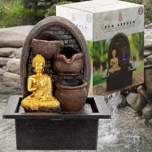 Buddha Indoor Water Fountain - Zen Garden