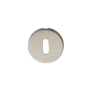 52mm Standard Lock Profile Open Escutcheon Concealed Fix Polished Steel