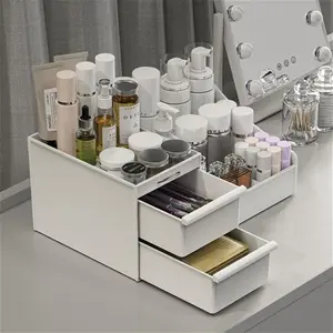 Dancescat Makeup Organizer Storage Drawers, Large Capacity Cosmetic Organisers For Lipsticks, Jewelry, Nail Care, Skincare Organiser For Vanity,