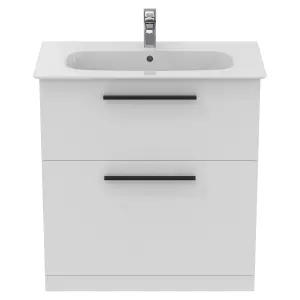 Ideal Standard i.life A Standard Matt White Freestanding Bathroom Vanity unit (H) 853mm (W) 800mm