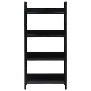 Berkfield 4-Layer Book Shelf Black 60x27.6x124.5 cm Engineered Wood