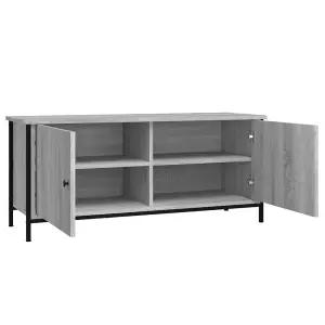 Berkfield TV Cabinet with Doors Grey Sonoma 102x35x45 cm Engineered Wood