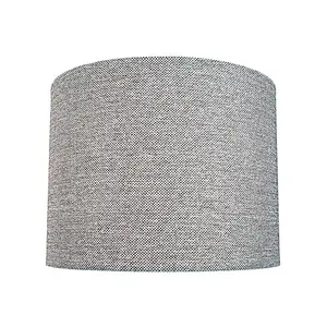 Modern and Chic Ash Grey Linen Fabric Small 8 Drum Lamp Shade 40w Maximum