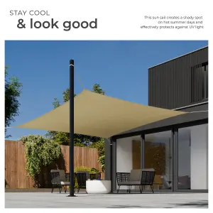 Shade Sail - rectangular with UV protection 50+, water-repellent - 400 x 400 cm