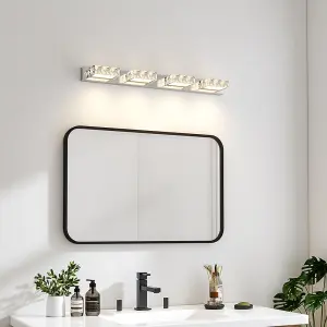 Chrome 4 Light Bathroom Vanity Wall Light