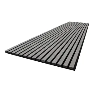 Acupanel Colour Concrete Grey Acoustic Slat Wall Panel 240cm x 60cm