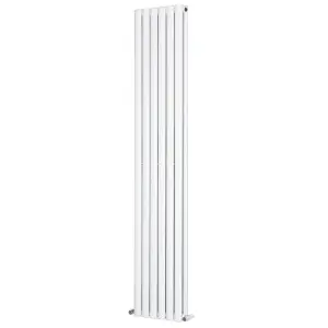 Nes Home 1800 X 360mm Double Oval Tube White Designer Radiator