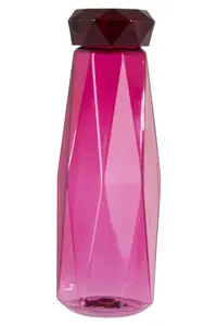 Interiors by Premier Textured Deep Pink Drinking Bottle, Secured Plastic Water Bottle, Versatile Water Botle, Durable Bottle