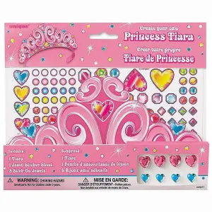 Unique Party Birthday Princess Tiara Set Multicoloured (One Size)