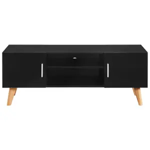 Berkfield TV Cabinet Black 120x40x46 cm MDF