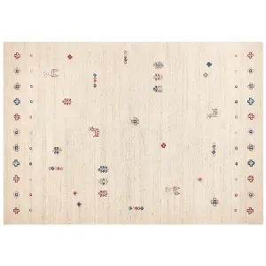 Wool Gabbeh Area Rug 200 x 300 cm Beige SULUCA