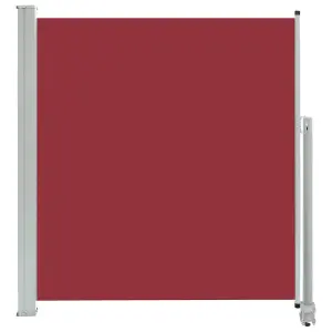 Berkfield Patio Retractable Side Awning 140 x 300 cm Red