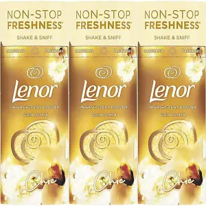 Lenor Laundry Perfume In-Wash Scent Booster Beads, Gold Orchid, 176g (Pack of 3)