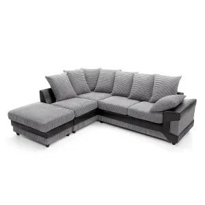 Dino Corner Sofa in Grey Left Facing