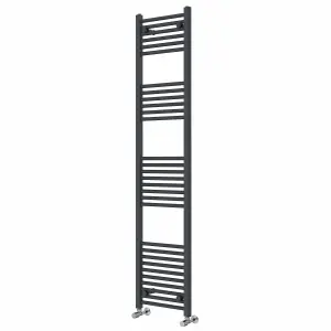 Right Radiators 1800x400 mm Straight Heated Towel Rail Radiator Bathroom Ladder Warmer Anthracite