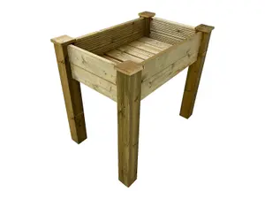 GardenGlow wooden planter, 2-tier smooth surface (L-150cm x D-60cm x H-100cm)