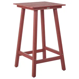 Garden Table Wood Red ADIRONDACK