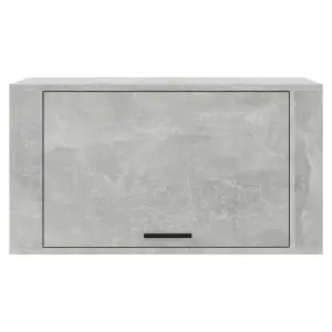 Berkfield Wall-mounted Shoe Cabinet Concrete Grey 70x35x38 cm Engineered Wood