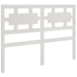 Berkfield Bed Frame White Solid Wood 135x190 cm 4FT6 Double