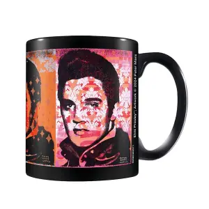 Elvis Presley Pop Panels Mug Black/Pink/Orange (One Size)