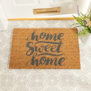 Home Sweet Home Grey Doormat - Regular 60x40cm