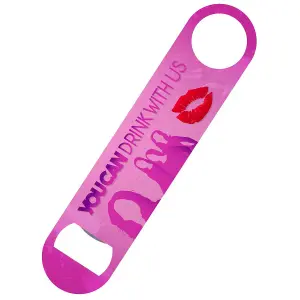 Grindstore You Can Drink With Us Bar Blade Bottle Opener Pink (One Size)