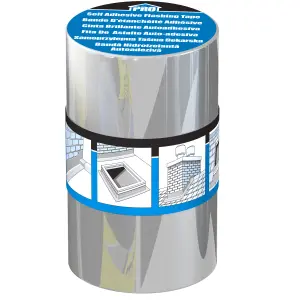 Roof pro Butyl Silver Tape (L)10m (W)250mm