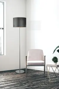 Lighting Collection Neist Grey Floor Lamp