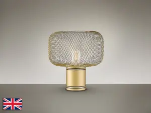 Luminosa Osiris Globe Table Lamp Gold Paint E27