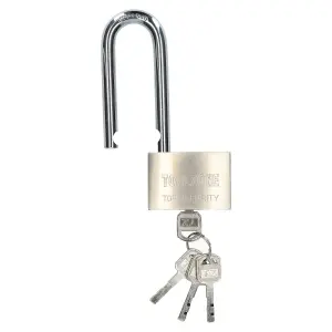 60mm long shackle padlock 4 keys security lock shed garage