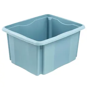 Keeeper Blue Turn Around Stacking Box 15 Litre With Lid - Set Of 2