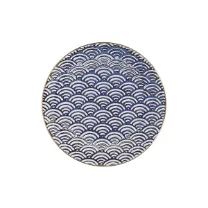 Mikasa Satori 22cm Porcelain Seigaiha Wave Side Plate