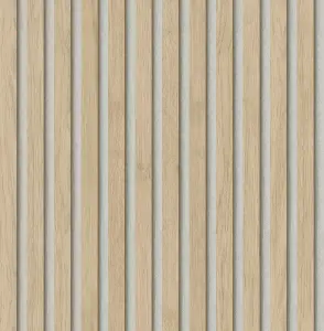 NuWallpaper NUS4845 Slat Wood Peel & Stick Wallpaper, Natural