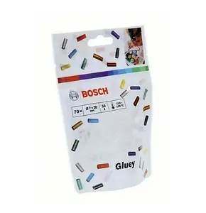 BOSCH Transparent Adhesive Sticks (70/Pack) (For: Bosch Gluey Pen) (2608002004)