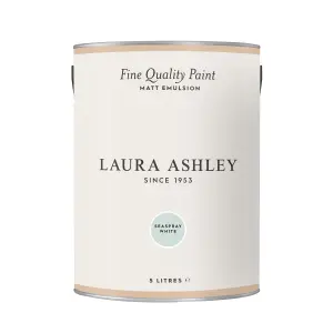 Laura Ashley Seaspray White Matt Emulsion paint, 5L