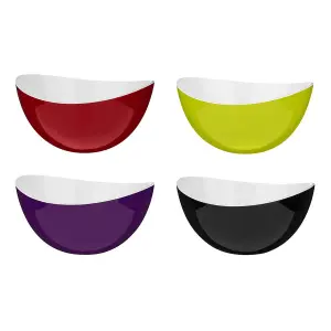 Essentials by Premier Purple And White Small Bowl