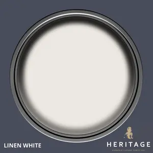 Dulux Trade Heritage Linen White Velvet matt Wall paint, 2.5L