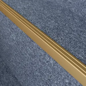 Self-adhesive anodised aluminium anti non slip stair edge nosing trim 900mm x 25mm x 20mm A36 gold