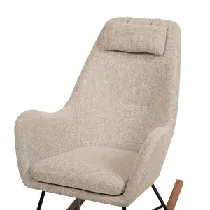 Rocking Chair ARRIE Fabric Light Beige