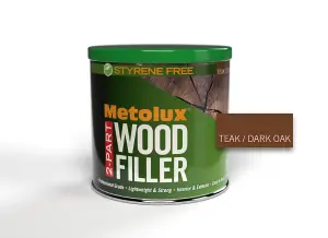 Metolux 2 Part Styrene Free Wood Filler 770ml - Teak (Dark Oak)