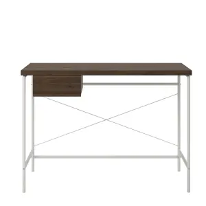 Webster Computer Desk with 1 Drawer in Walnut Look